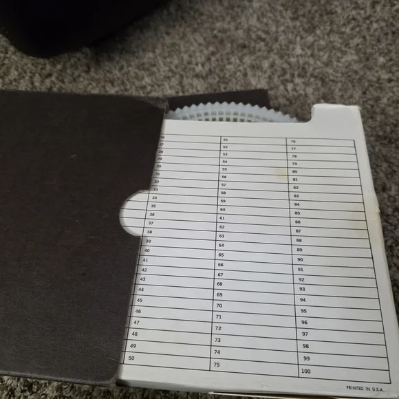 Black and White Rotary Slide Trays Lot Of 6 Old Film Slides Varrious Sizes